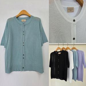 [강물처럼]위쉬몰 RM 더블버튼시스루반팔니트(U494H505) 빅사이