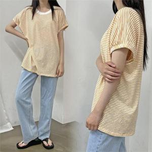 [강물처럼]위쉬몰 GO 재프밴딩단가라반팔티(K170H207) 빅사이즈