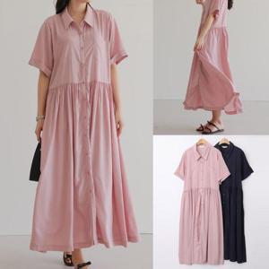 [강물처럼]위쉬몰 WB 소이카라셔츠롱원피스(U524H505) 빅사이즈