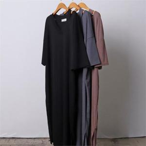 [강물처럼]빅사이즈사랑해요 I893L207 린넨트임스판원피스 KY (8