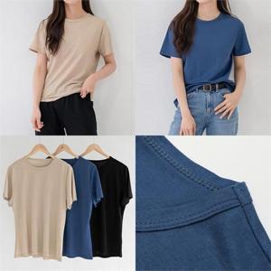 [강물처럼]위쉬몰 BZ 인견슬림라운드티(J084H207) 빅사이즈 (878