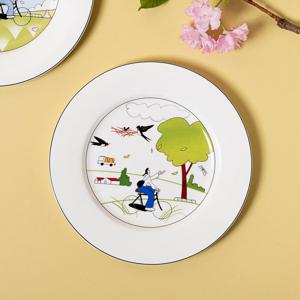 [한국도자기]한국도자기x곽명주 자전거(White) 플레이트 1p