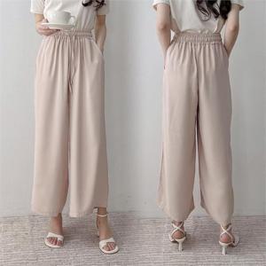 [강물처럼]위쉬몰 SS 찰랑밴딩와이드팬츠(K104H206) 빅사이즈 (8