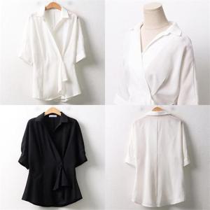 [강물처럼]위쉬몰 LT 소모랩플레어블라우스(9865H206) 빅사이즈