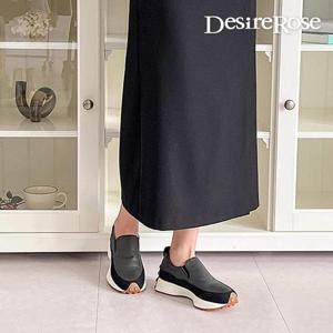 [디자이어로즈][디자이어로즈] 여자 플레인 비건레더 슬립온 3cm