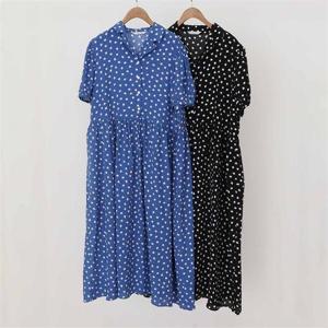 [강물처럼]빅사이즈사랑해요 I756L206 데이지패턴카라원피스 LY