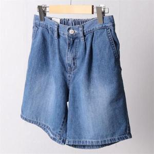 [강물처럼]빅사이즈사랑해요 D599L206 진블루밴딩5부반바지 LO (