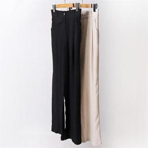 [강물처럼]빅사이즈사랑해요 F015L206 버터린넨통핀턱슬랙스 NN