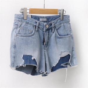 [강물처럼]빅사이즈사랑해요 A035L206 더블컷팅 워싱 반바지 LO