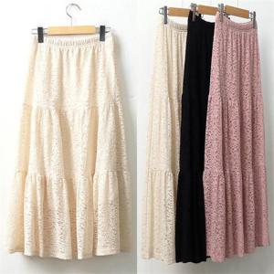 [강물처럼]위쉬몰 KY 레이스캉캉롱스커트(9558H206) 빅사이즈 (8