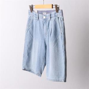 [강물처럼]빅사이즈사랑해요 I764L206 데님히든밴드5부팬츠 LO (