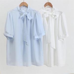 [강물처럼]빅사이즈사랑해요 E505L206 썸머타이모크블라우스 WB