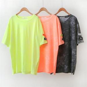 [강물처럼]빅사이즈사랑해요 A568L206 네온스포티물나염반팔 WB