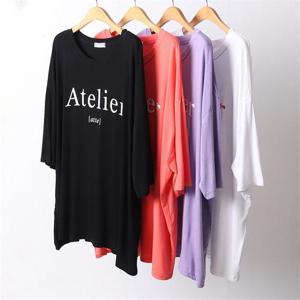 [강물처럼]빅사이즈사랑해요 D573L206 실키루즈아떼반팔티 RA (8