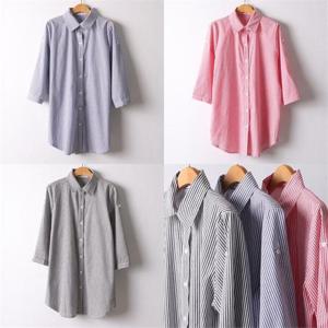 [강물처럼]위쉬몰 IR 스트라이프롤업남방(I775H206) 빅사이즈 (8