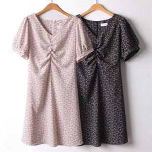 [강물처럼]위쉬몰 CH 브이플라워셔링원피스(I759H206) 빅사이즈