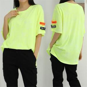 [강물처럼]위쉬몰 WB 스트릿패치나염박스티(A568H206) 빅사이즈