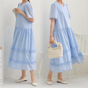 [강물처럼]위쉬몰 WB 쉬폰쿨링셔링롱원피스(E509H206) 빅사이즈