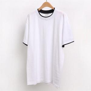 [강물처럼]빅사이즈사랑해요 4425L205 더블 라운드 반팔티 PC (8