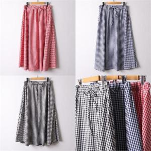 [강물처럼]위쉬몰 RA 체크플레어핏롱스커트(I739H205) 빅사이즈