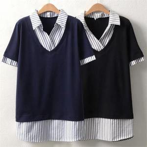 [강물처럼]위쉬몰 MN 크로스카라줄지셔츠(5700H205) 빅사이즈 (8