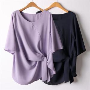 [강물처럼]위쉬몰 BG 라운드넥끈블라우스(I714H205) 빅사이즈 (8