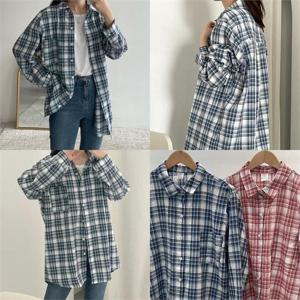 [강물처럼]위쉬몰 CR 베이직체크원포켓남방(G913H205) 빅사이즈