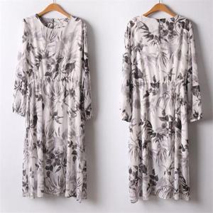 [강물처럼]위쉬몰 LT 수채화플라워롱원피스(I664H205) 빅사이즈