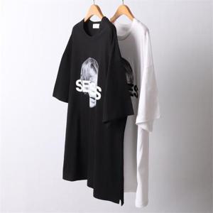 [강물처럼]빅사이즈사랑해요 I634L205 오버핏센스나염반팔티 KY