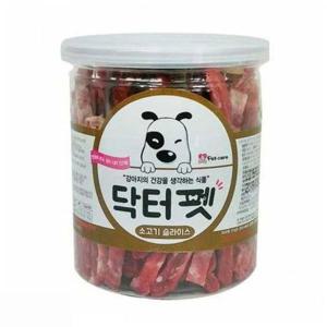 닥터펫 소고기 슬라이스 200g 1통 애견껌 강아지껌 개껌