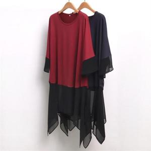 [강물처럼]빅사이즈사랑해요 6033L205 훌 시스루 블라우스 WW (8