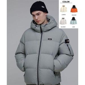 내셔널지오그래픽 N234UDW120 남녀공용 골든몰 숏기장 구스 후디 다운 점퍼 394342