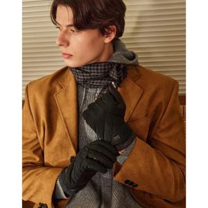 선물포장  (DCGV5F700BK) 패딩 퀄팅 남성 가죽장갑 블랙