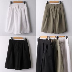 [강물처럼]위쉬몰 PE 투핀턱밴딩5부반바지(I609H205) 빅사이즈 (