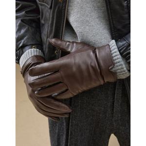 선물포장  (DCGV5F150W3) 투톤 이너 브라운 양가죽 장갑