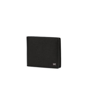 선물포장  (DBWA6E915BK) DAKS 금속 로고장식 블랙 소가죽 반지갑