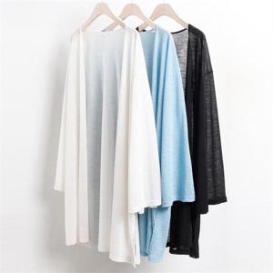 [강물처럼]빅사이즈사랑해요 1897L205 통 소매 슬라브 가디건 WW