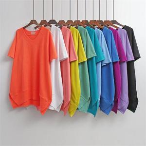 [강물처럼]빅사이즈사랑해요 E218L205 컬러코코언발반팔티 BQ (8