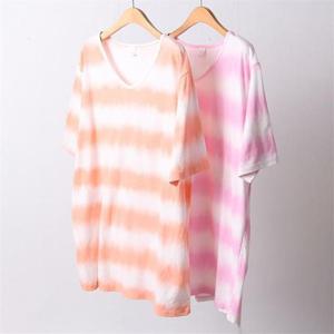 [강물처럼]빅사이즈사랑해요 D520L204 워터나염컬러반팔티 DD (8