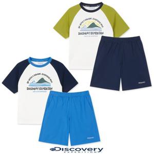 디스커버리키즈DKAZ16063키즈 그래픽 반팔티+팬츠 2SET