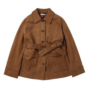 [쉬즈미스]밸티드 스웨이드 트렌치코트 SWWBYP32020