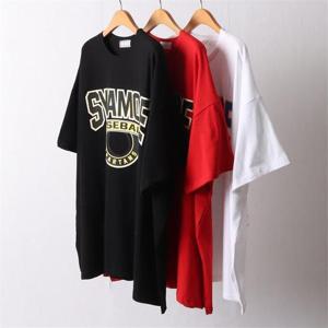 [강물처럼]빅사이즈사랑해요 I471L204 베이스볼빅사이즈반팔 MK