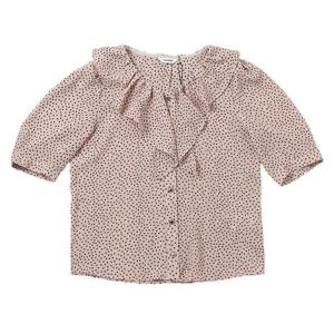 [쉬즈미스]프릴 하프 슬리브 블라우스 SWWBLP21080