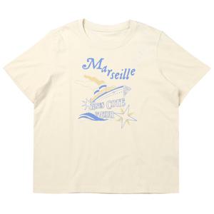 [쉬즈미스]그래픽 코튼 티셔츠 SSJTSP22040