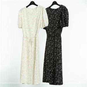 [강물처럼]빅사이즈사랑해요 G740L204 잔꽃패턴반팔롱원피스 CM