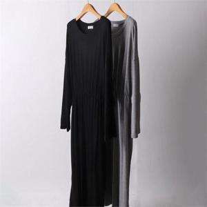 [강물처럼]빅사이즈사랑해요 I446L204 베이직실키밴딩원피스 RA