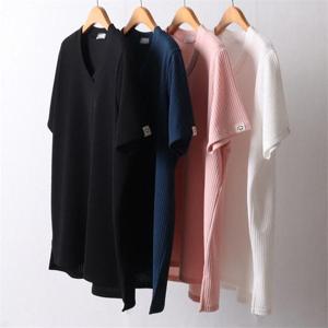 [강물처럼]빅사이즈사랑해요 I432L204 스마일라벨골지반팔티 OL