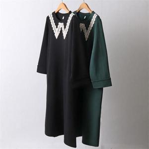 [강물처럼]빅사이즈사랑해요 I418L204 레이스카라롱원피스 MN (8