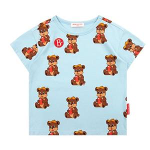 [베베드피노]올 오버 애플 봉봉 반팔 티셔츠 BP42TR320MT