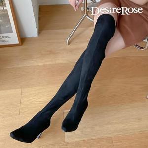 [디자이어로즈][디자이어로즈] 여성 스틸레토 오버니 롱부츠 8cm